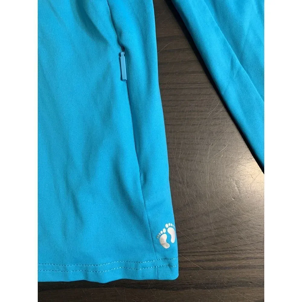 Hang Ten Shirt Adult Medium Blue Long Sleeve Rash Guard Swim Fishing‎ Top